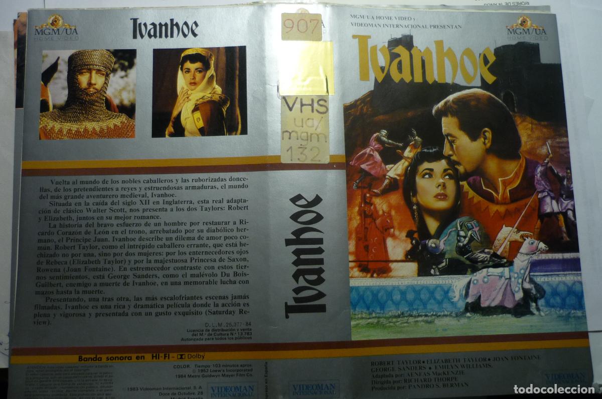 Cine: caratula video vhs ivanhoe robert taylor - Foto 1