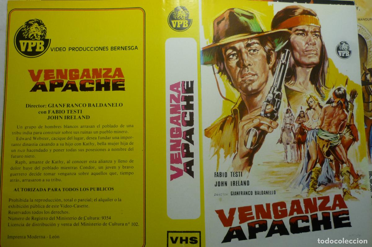 Cine: caratula video vhs venganza apache fabio testi - Foto 1