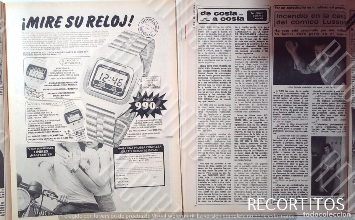 Cine: ANUNCIO RELOJ DIGITAL TIPO CASIO 1980 - Foto 1