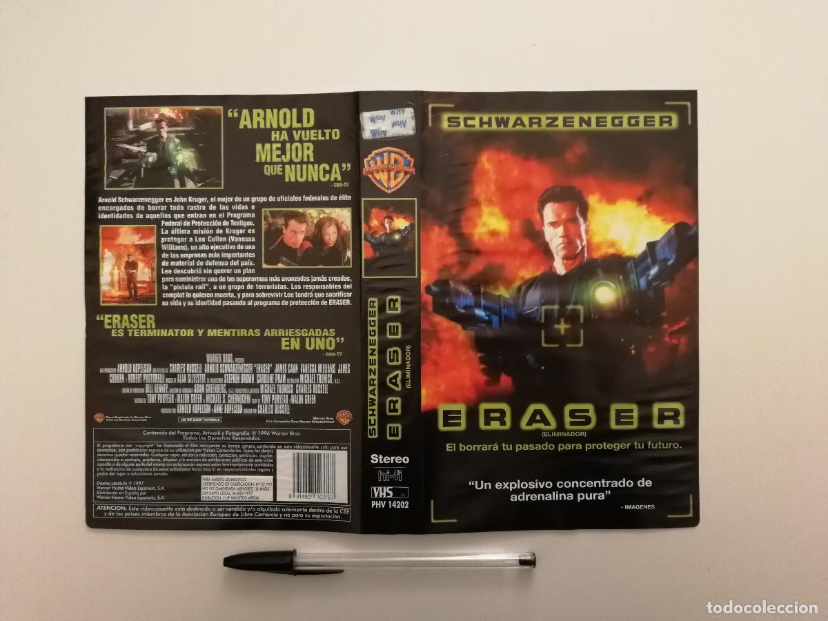 Cine: CARATULA ORIGINAL -A4- ERASER - ARNOLD SCHWARZENEGGER - Foto 1