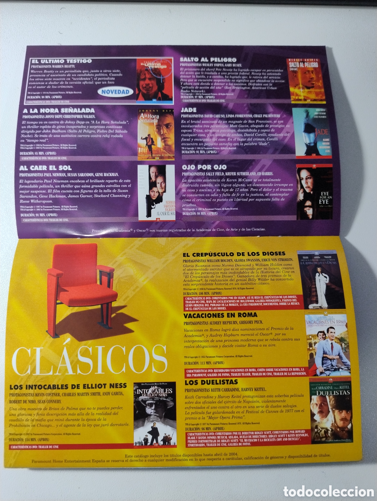 Cine: M69 Cat&aacute;logo de la Paramount Abril 2004 - Foto 2