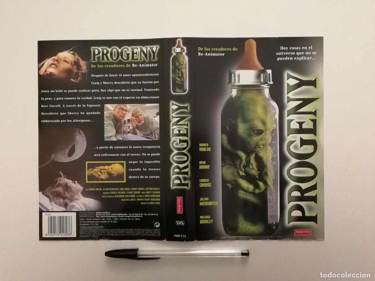 Cine: CARATULA ORIGINAL -A4- PROGENY - TERROR - Foto 1