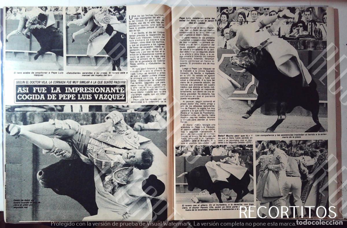 Cine: PEPE LUIS VAZQUEZ COGIDA TOROS - Foto 1