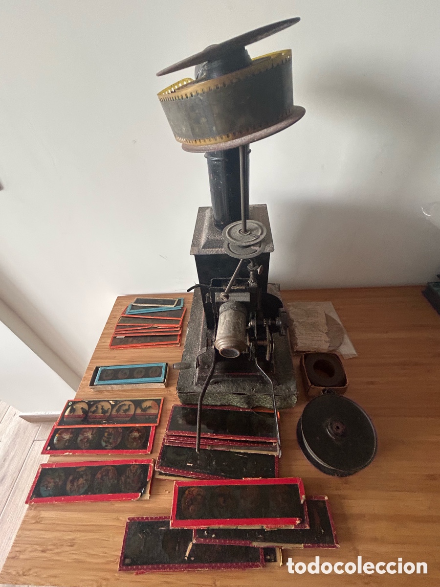 Cine: Proyector antiguo a vela - Foto 1
