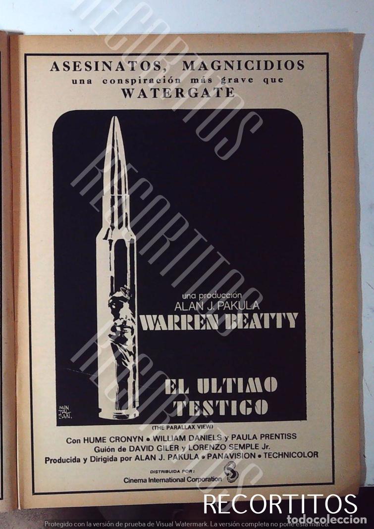 Cine: WARREN BEATTY ULTIMO TESTIGO - Foto 1