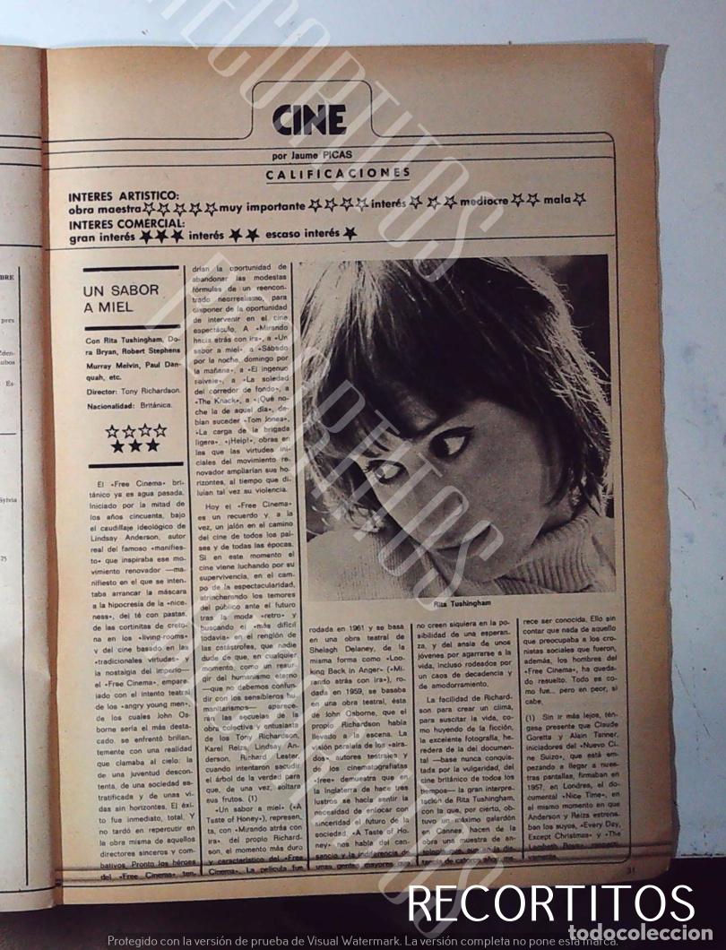 Cine: RITA TUSHINGHAM UNA SABOR A MIEL - Foto 1