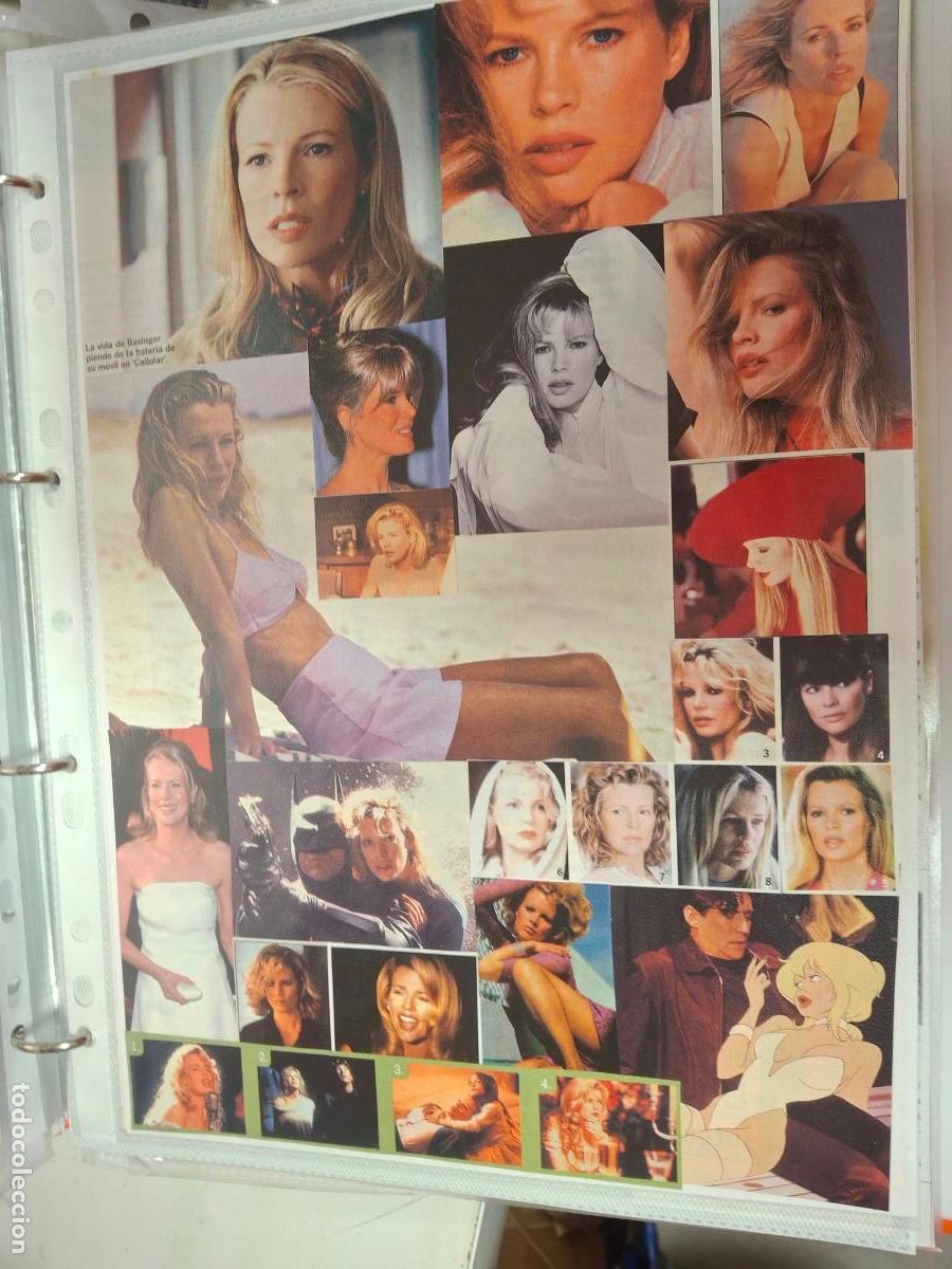 Cine: HOJA RECORTES SCRATCH COLLAGE KIM BASINGER - Foto 1