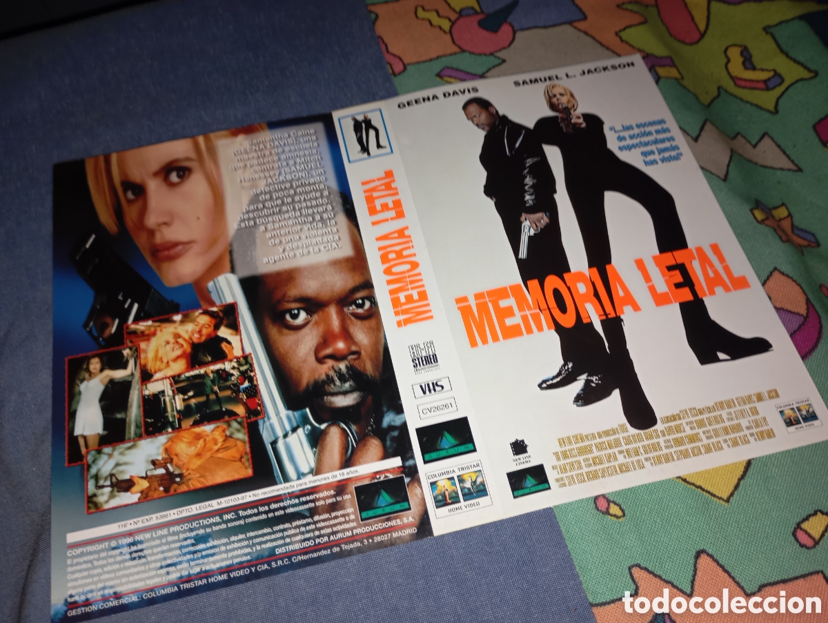 Cine: Car&aacute;tula vhs- memoria letal- reversible - Foto 2
