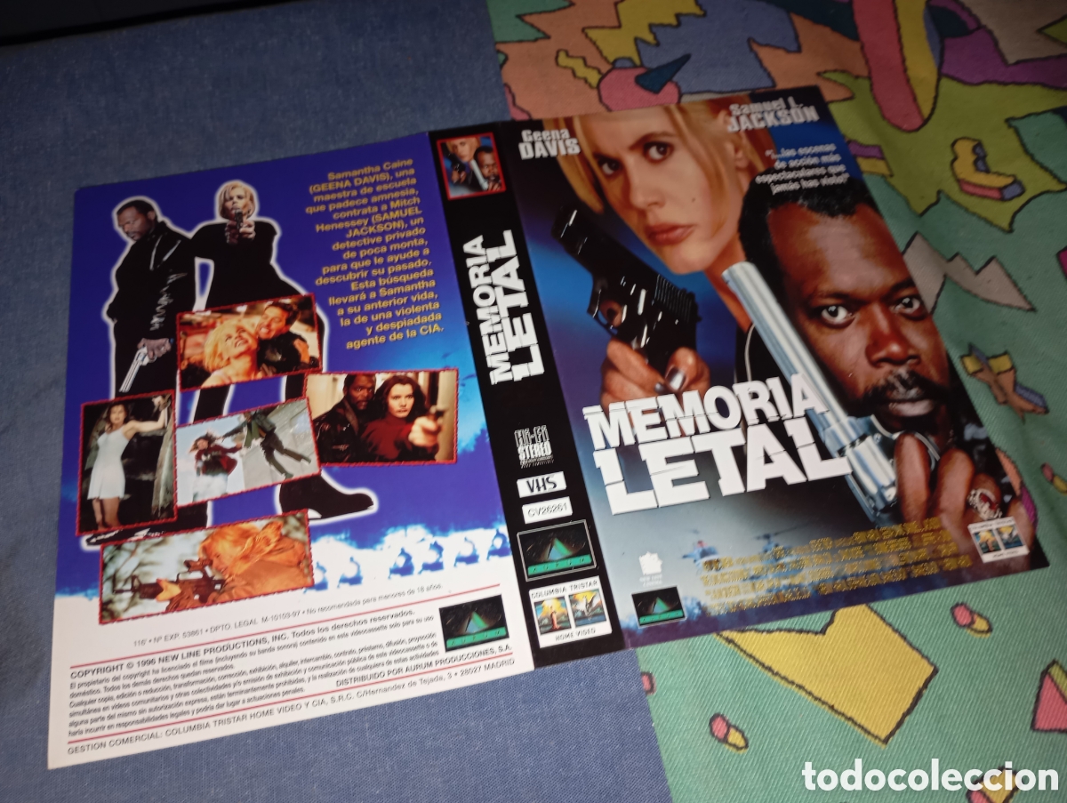 Cine: Car&aacute;tula vhs- memoria letal- reversible - Foto 1