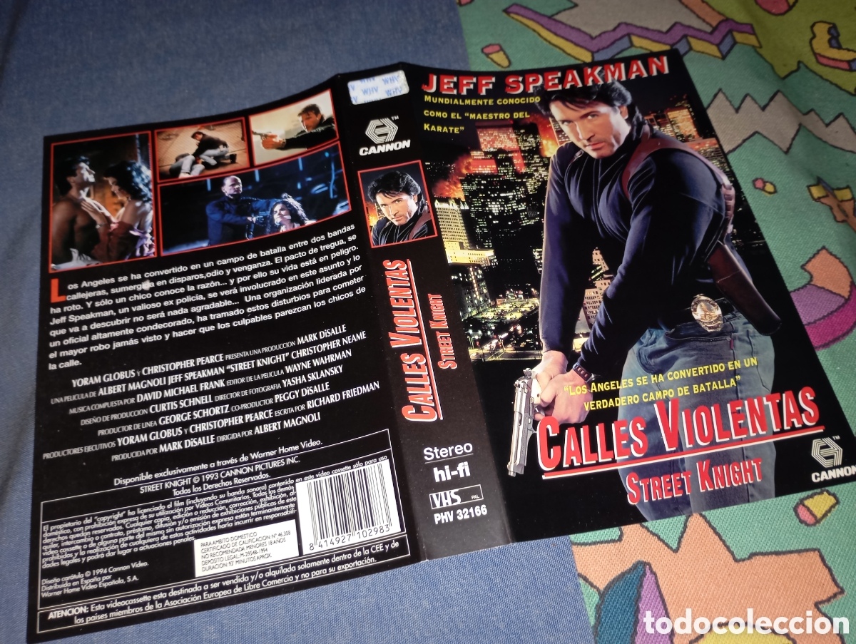 Cine: Car&aacute;tula vhs- calles violentas - Foto 1