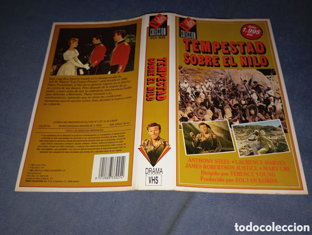 Cine: Car&aacute;tula vhs- tempestad sobre el nilo - Foto 1
