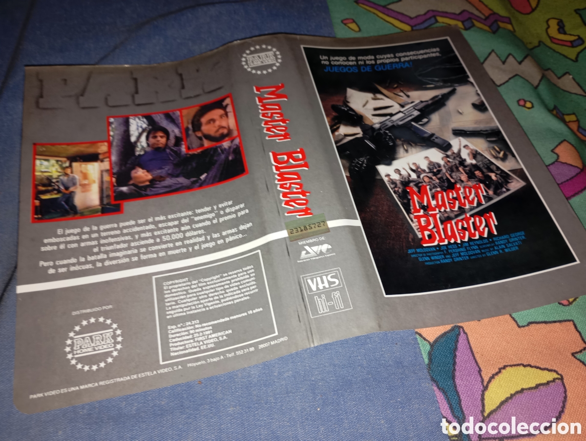Cine: Car&aacute;tula vhs- m&aacute;ster blaster - Foto 1