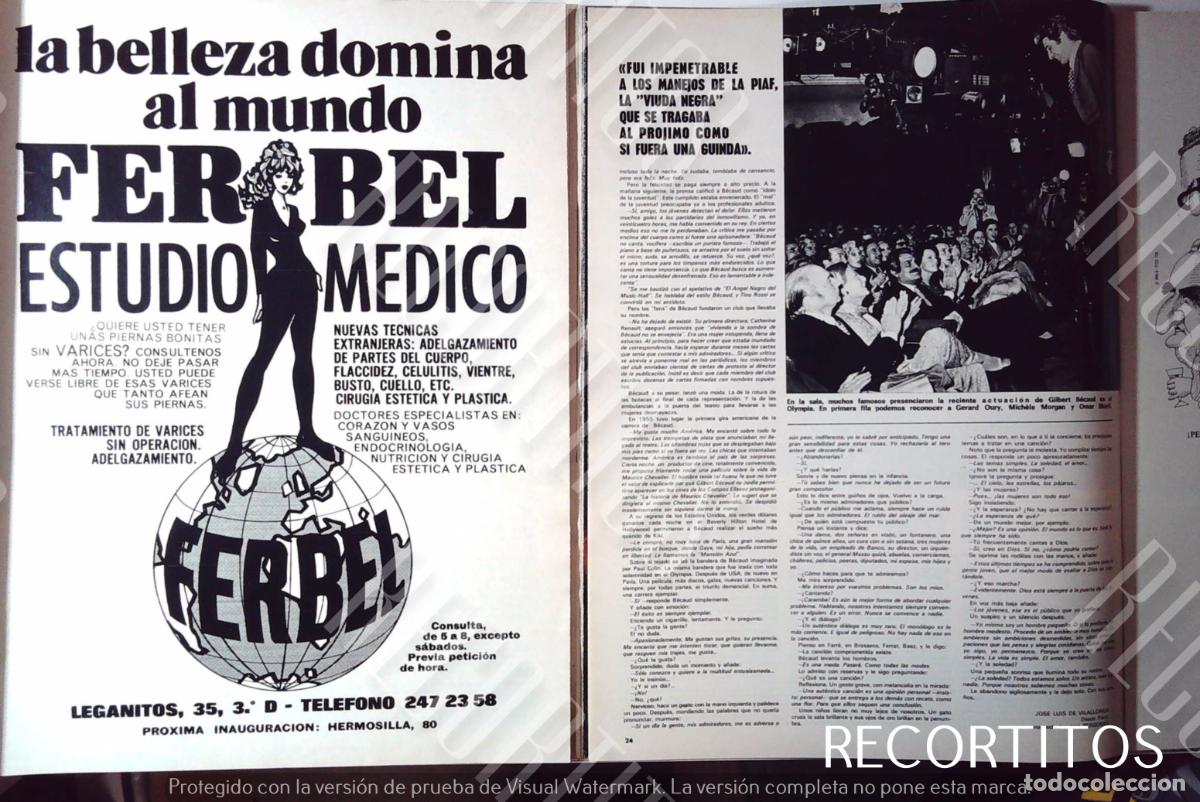 Cine: GILBERT BECAUD LA VOZ DE FRANCIA FERBEL - Foto 3