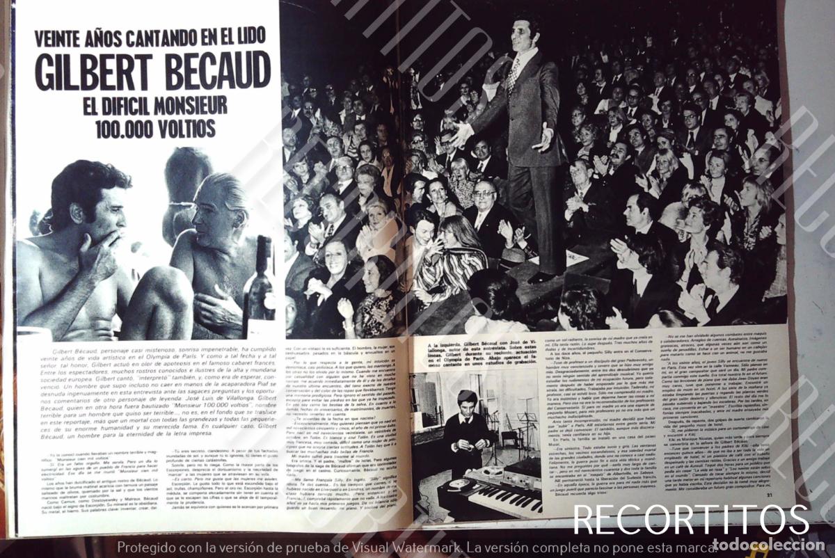 Cine: GILBERT BECAUD LA VOZ DE FRANCIA FERBEL - Foto 1