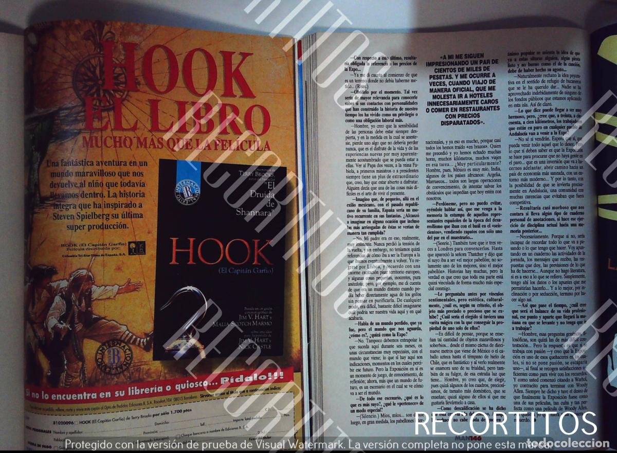 Cine: HOOK ANUNCIO DE EL LIBRODE STEVEN SPIELBERG - Foto 1