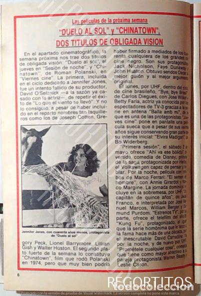 Cine: JENNIFER JONES DUELO AL SOL - Foto 1