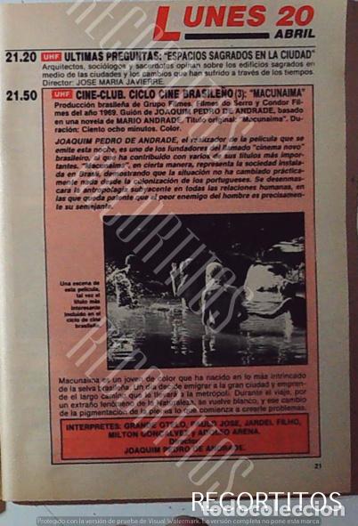 Cine: CINE BRASILE&Ntilde;O MACUNAIMA - Foto 1