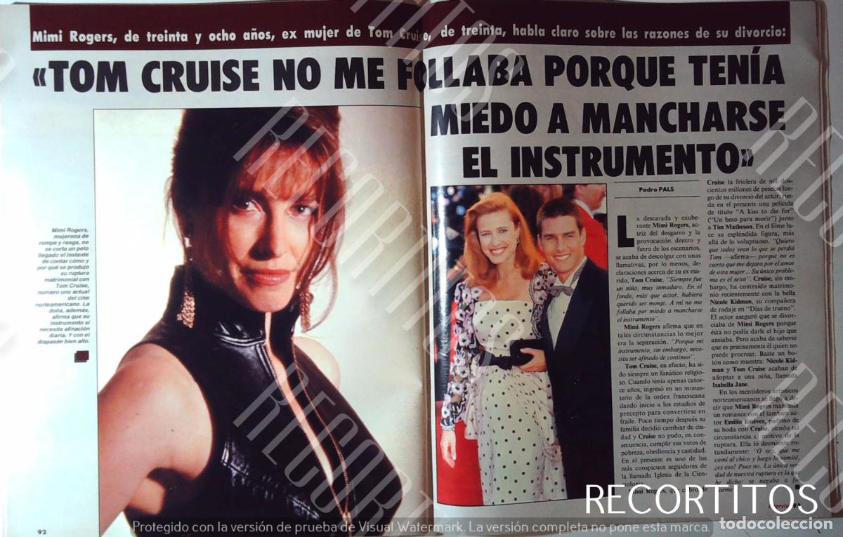 Cine: MIMI ROGERS TOM CRUISE - Foto 1