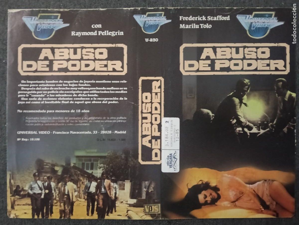 Cine: CARATULA - ABUSO DE PODER UNIVERSAL BETA - Foto 1