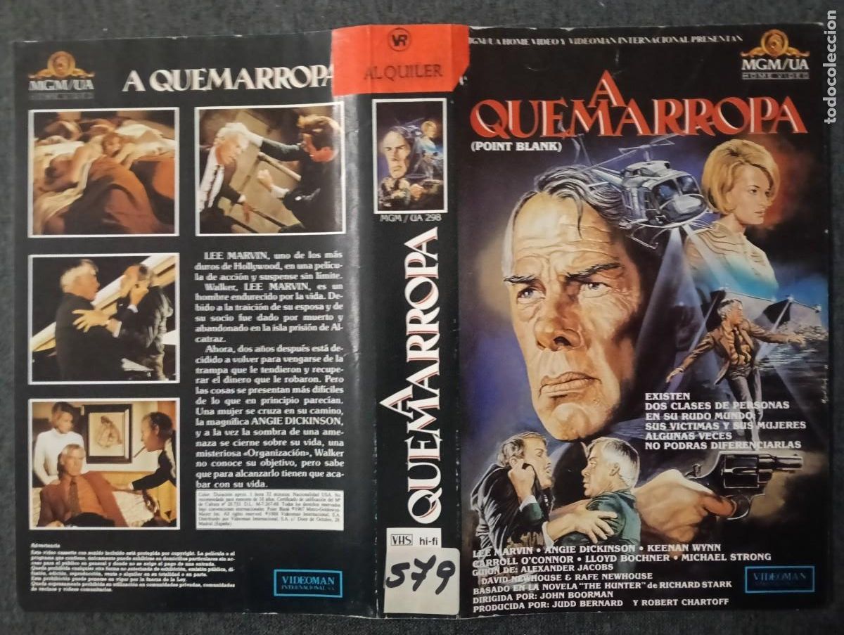 Cine: CARATULA - A QUEMARROPA MGM VHS - Foto 1