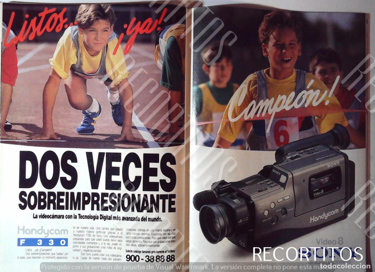 Cinema: SONY VIDEO 8 HANDYCAM ANUUNCIO PUBLICIDAD 88