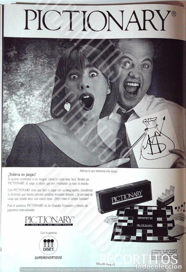 Cine: PICTIONARY ANUNCIO PUBLICIDAD - Foto 1