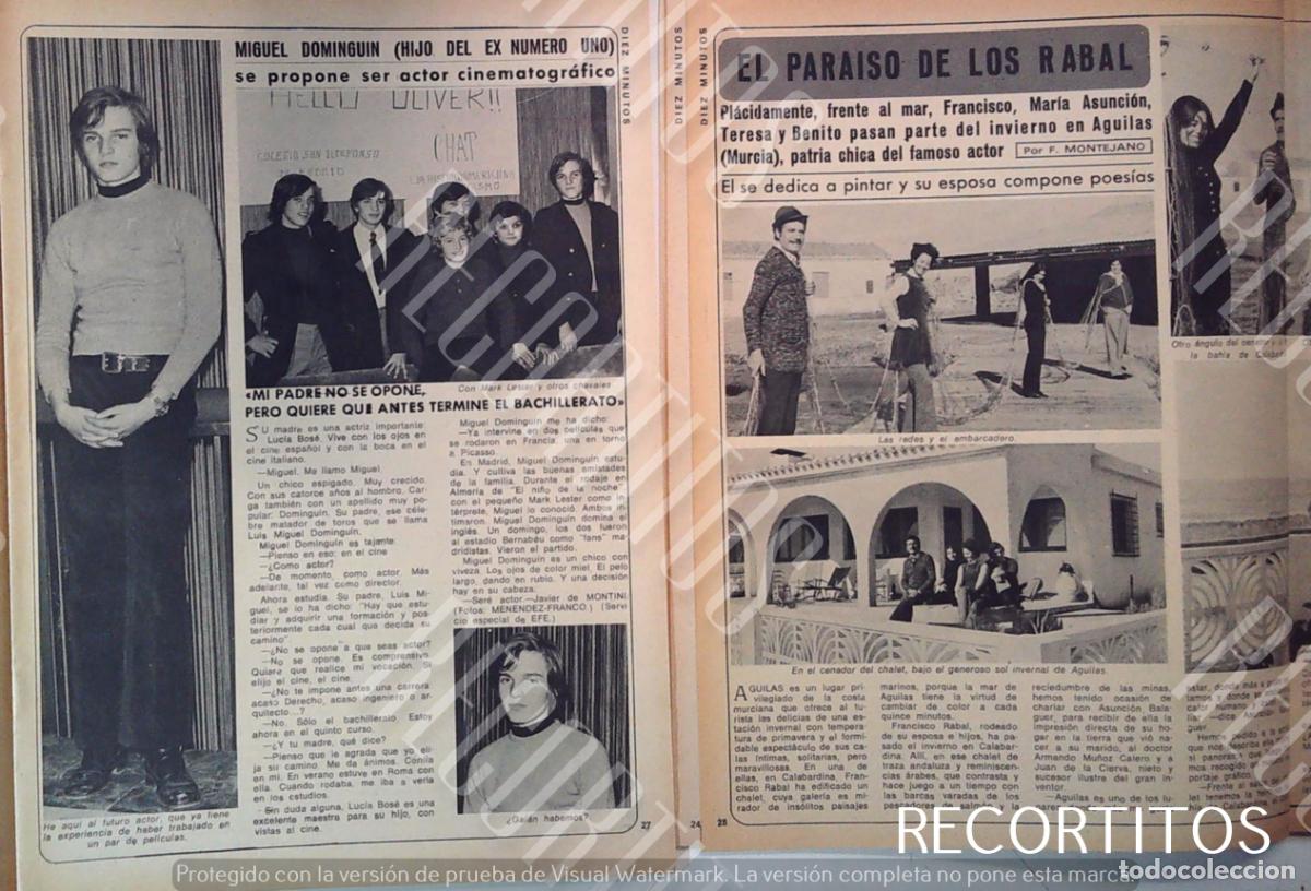 Cine: MIGUEL BOSE CON MARK LESTER OLIVER TWIST