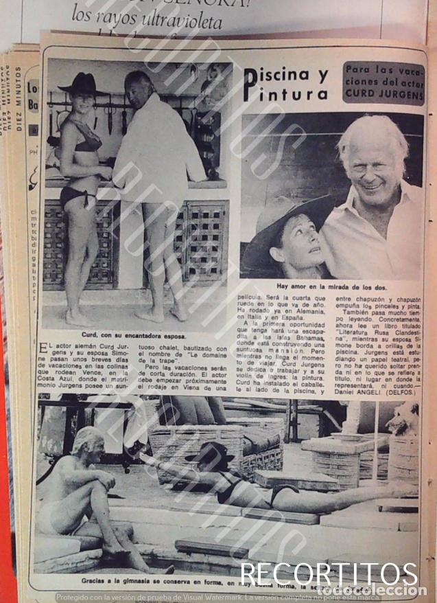 Cine: CURD JURGENS EN LA PISCINA - Foto 1