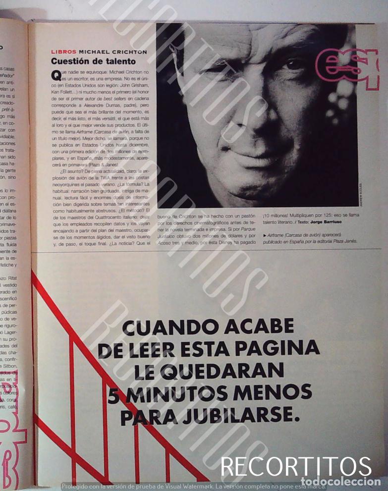Kino: MICHAEL CRICHTON LIBROS CUESTION DE TALENTO