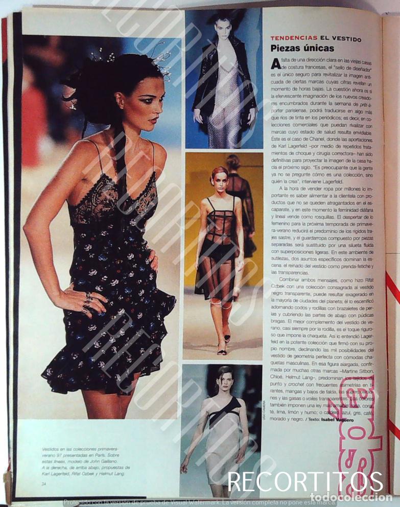 Kino: TENDENCIAS 1996 MODA JOHN GALIANO KARL LAGERFELD HELMUT LANG