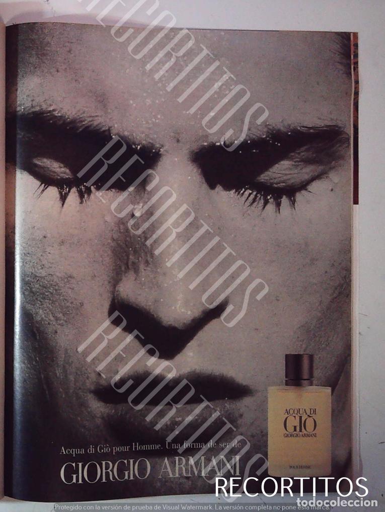 Kino: GIORGIO ARMANI PARFUMS ANUNCIO PUBLICIDAD POUR HOMME FOR MEN