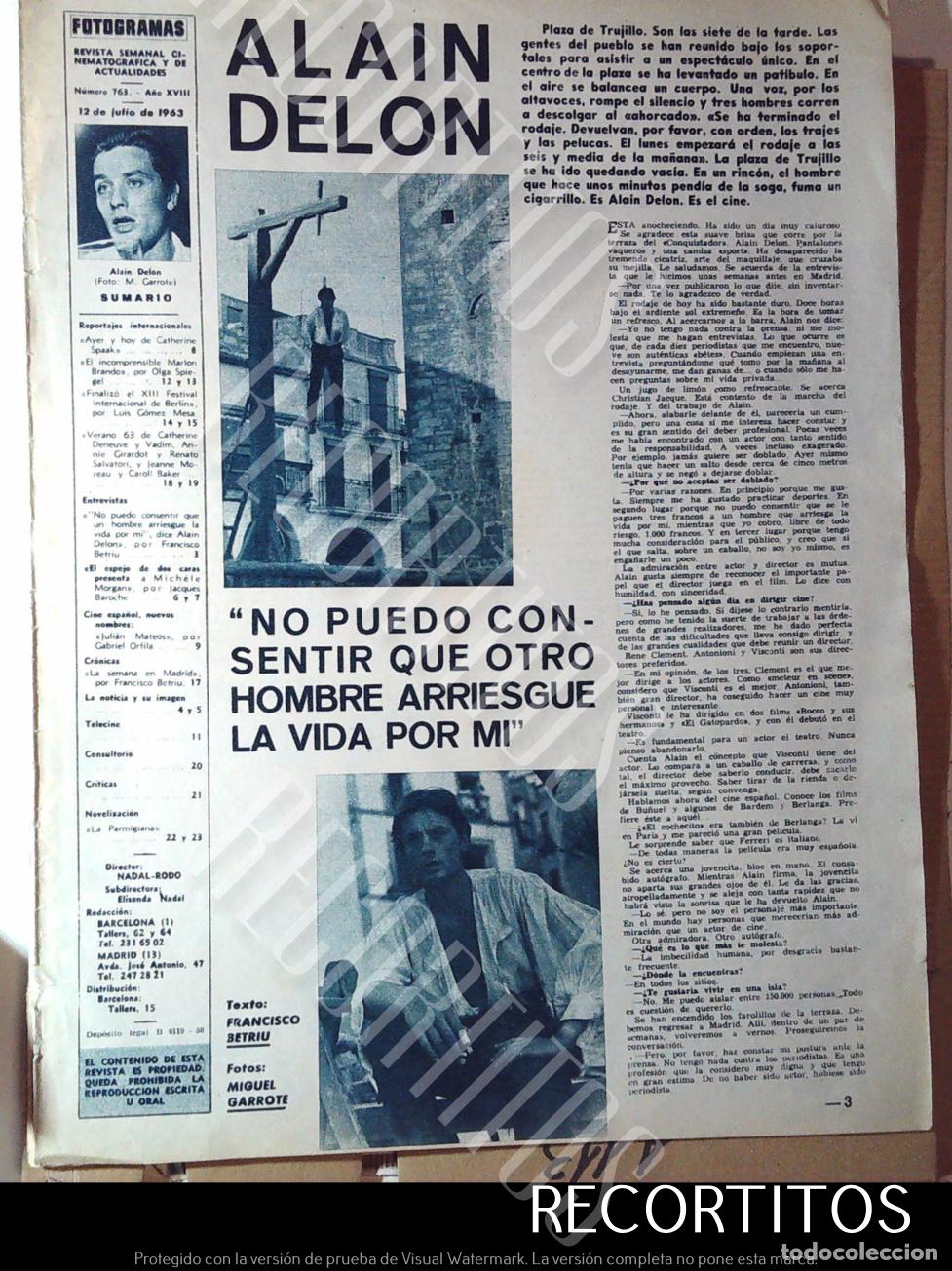 Kino: recorte alain delon rodaje e n trujillo caceres extremadura