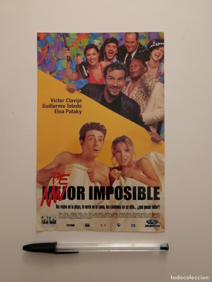 Cine: MINI-POSTER ORIGINAL -13*18- PEOR IMPOSIBLE - Elsa Pataky - Foto 1