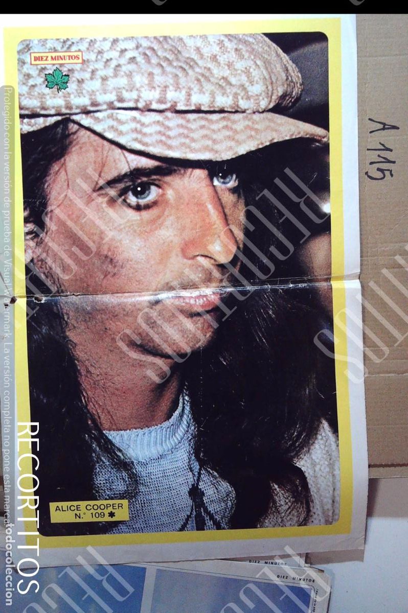 Cine: poster ALICE COOPER ROSA VELENTY UN MARTES CON ROSA VALENTY