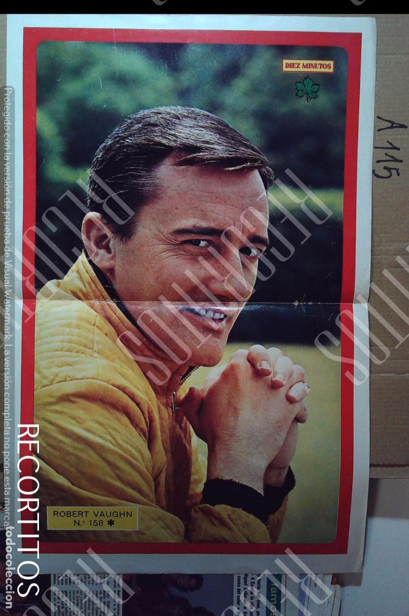 Cine: poster ROBERT VAUGHN EL BA&Ntilde;O DE JUAN ERASMO MOCHI