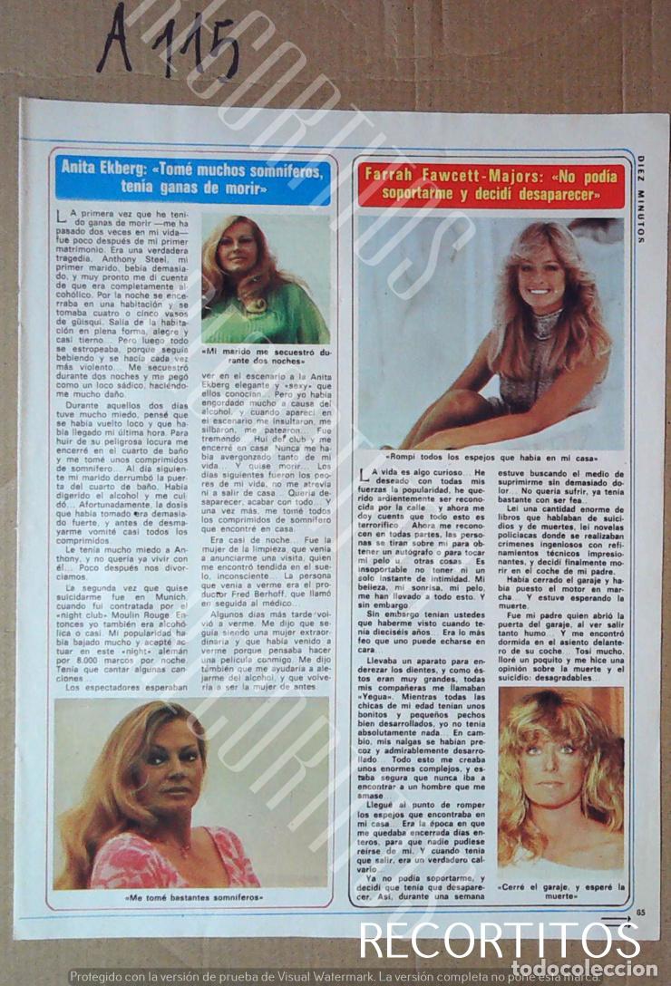 Cine: ANITA EKBERG FARRAH FAWCETT WILLIAM HOLDEN MELIN MELINA MERCOURI