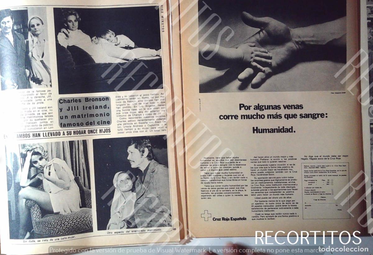 Cin&eacute;ma: CHARLES BRONSON JILL IRELAND CRUZ ROJA ESPA&Ntilde;OLA