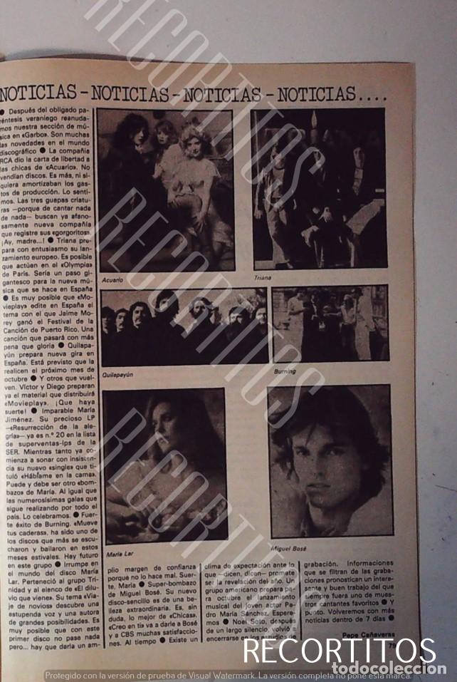 Cine: quilapayun maria lar miguel bose burning triana acuario trio