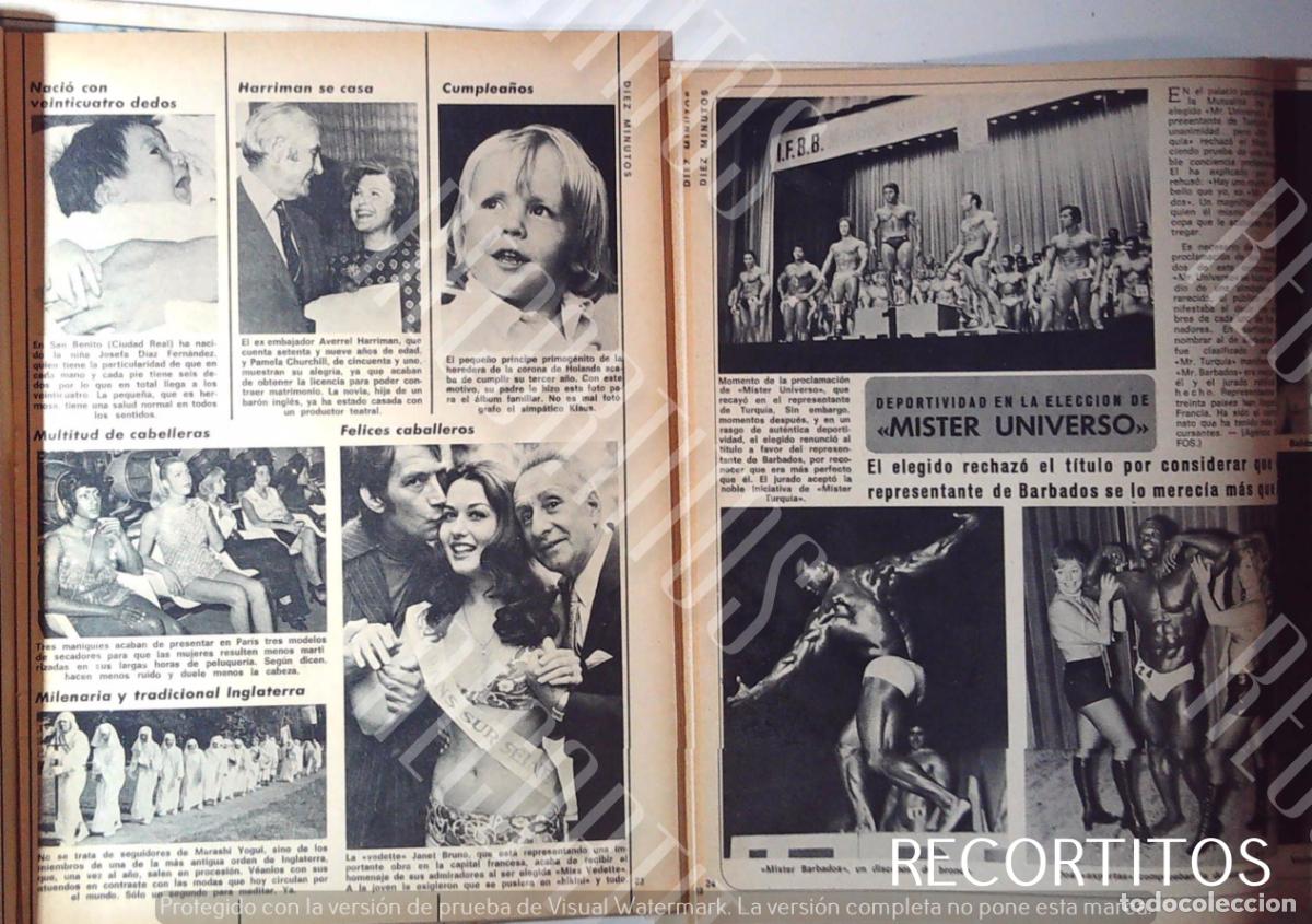 Cin&eacute;ma: MISTER UNIVERSO 1971 MISS VEDETTE
