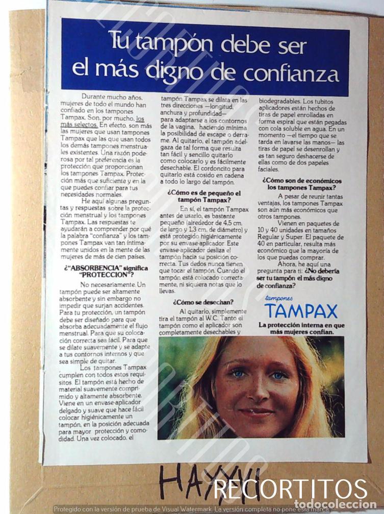 Cine: TAMPAX ANUNCIO PUBLICIDAD - Foto 1
