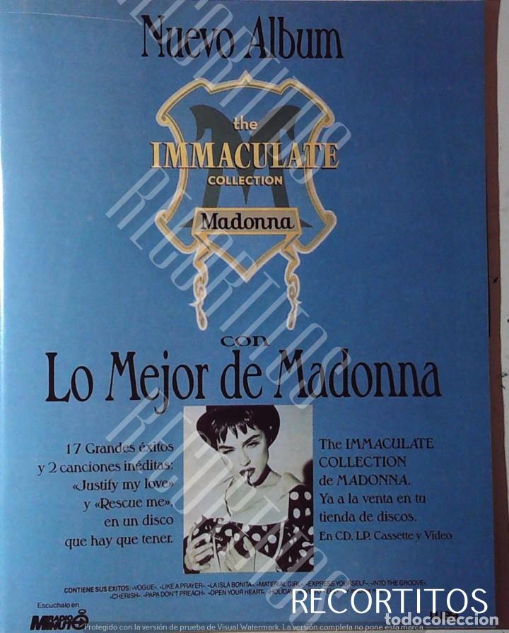 Cine: MADONNA THE INMACULATE COLLECTION SPAIN AD - Foto 1