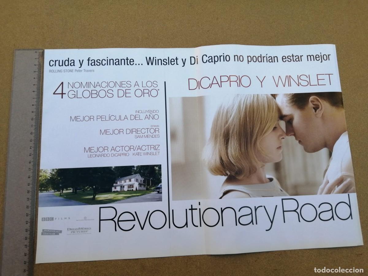 Cinema: ANUNCIO PAGINA DOBLE REVISTA, PELICULA REVOLUTIONARY ROAD (LEONARDO DI CAPRIO - KATE WINSLET)