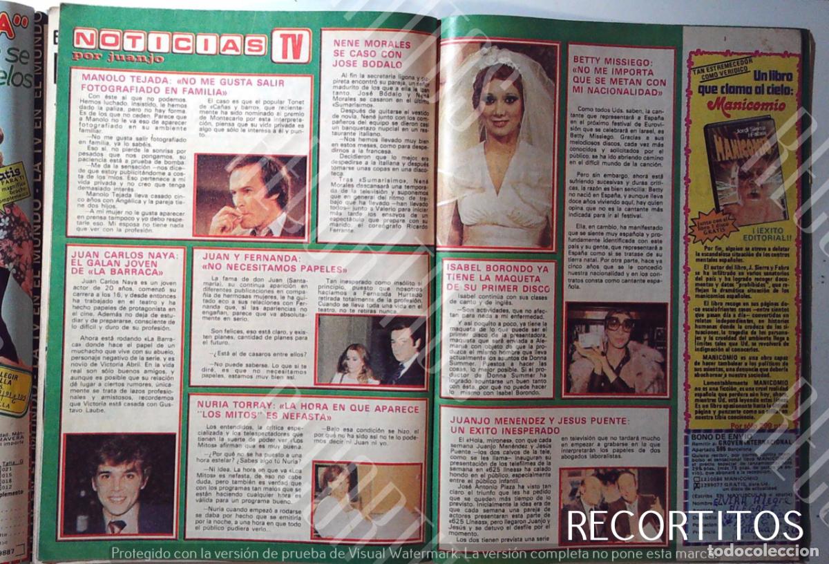 Cinema: JUAN CARLOS NAYA FERNANDA HURTADO NURIA TORRAY JUAN SANTAMARIA MANUEL TEJADO NENE MORALES MISSIEGO