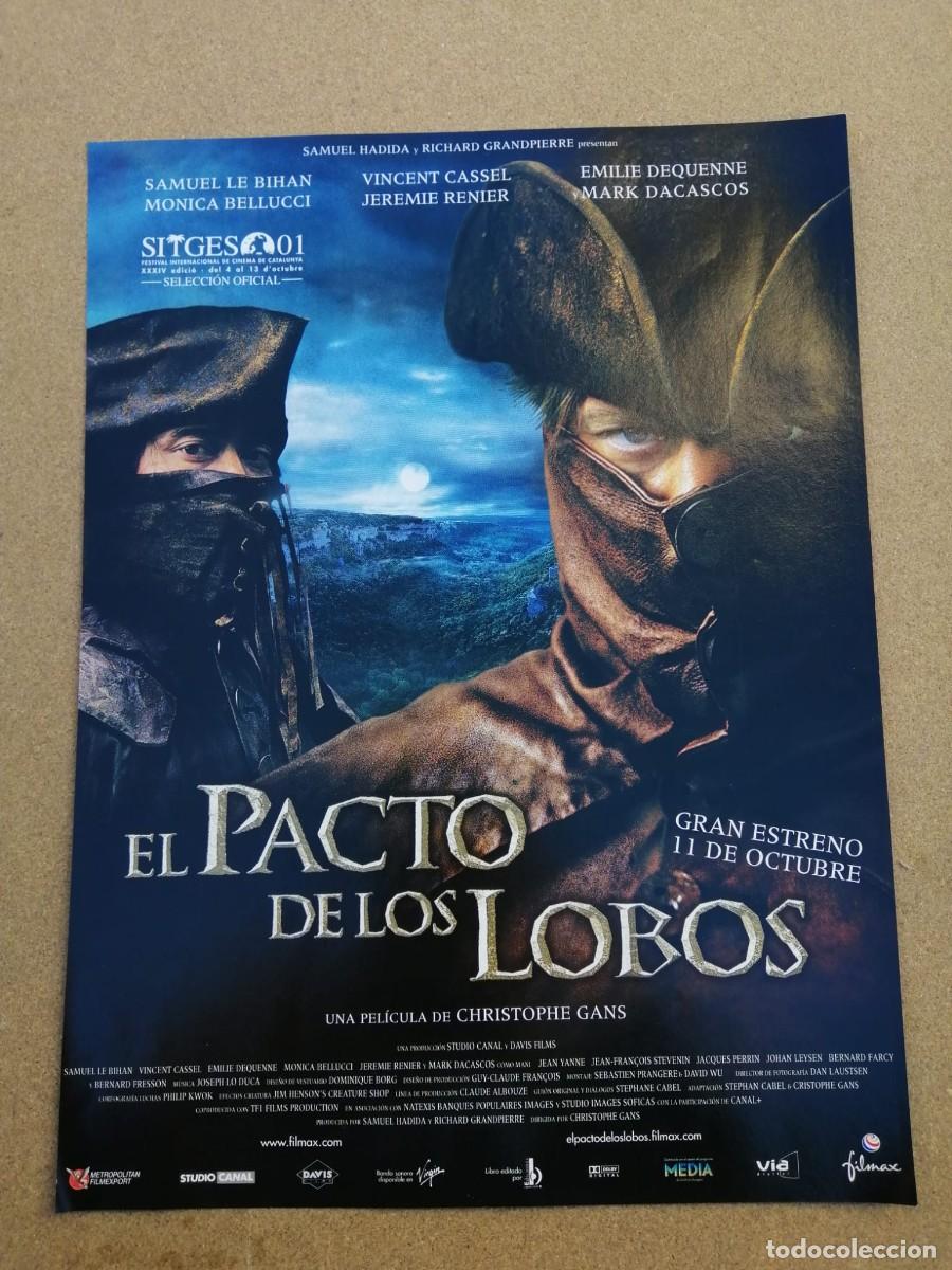Kino: ANUNCIO CINE. EL PACTO DE LOS LOBOS (VINCENT CASSEL - MONICA BELLUCCI)