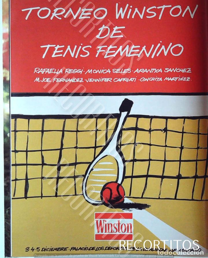 Cinema: TORNEO WINSTON DE TENIS FEMENINO ANUNCIO PUBLICIDAD MONICA SELES ARANTXA SANCHEZ VICARIO CONCHITA MA