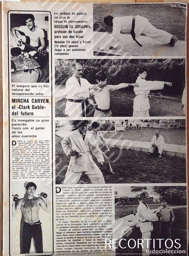 Cin&eacute;ma: HUSSEIN DE JORDANIA CON SUS HIJOS KARATE JUDO MIRCHA CARVEN