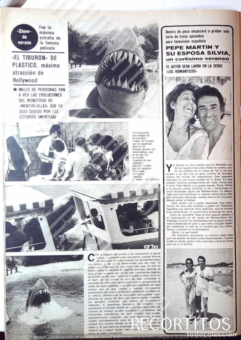 Cinema: JAWS TIBURON STEVEN SPIELBERG ALAIN DELON JOSE MARTIN PEPE EL CONDE DE MONTECRISTO