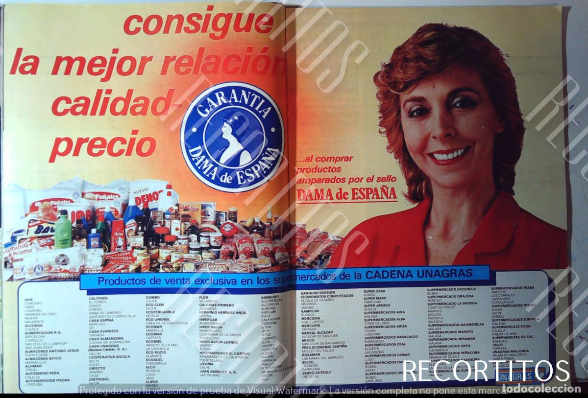 Kino: UNAGRAS ANUNCIO PUBLICIDAD MARIA LUISA MERLO
