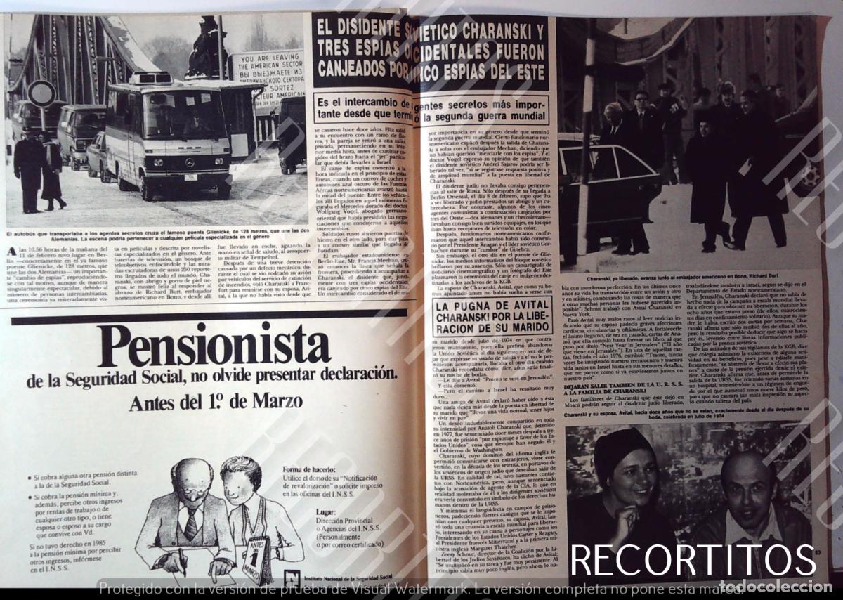 Cine: CHARANSKI INERCAMBIO DE ESPIAS SOVIETICOS KGB