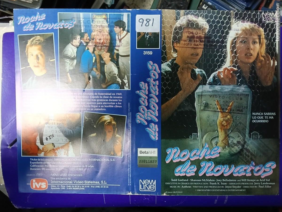 Cine: CARATULA - NOCHE DE NOVATOS IVS NEW LINE BETA